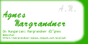 agnes margrandner business card